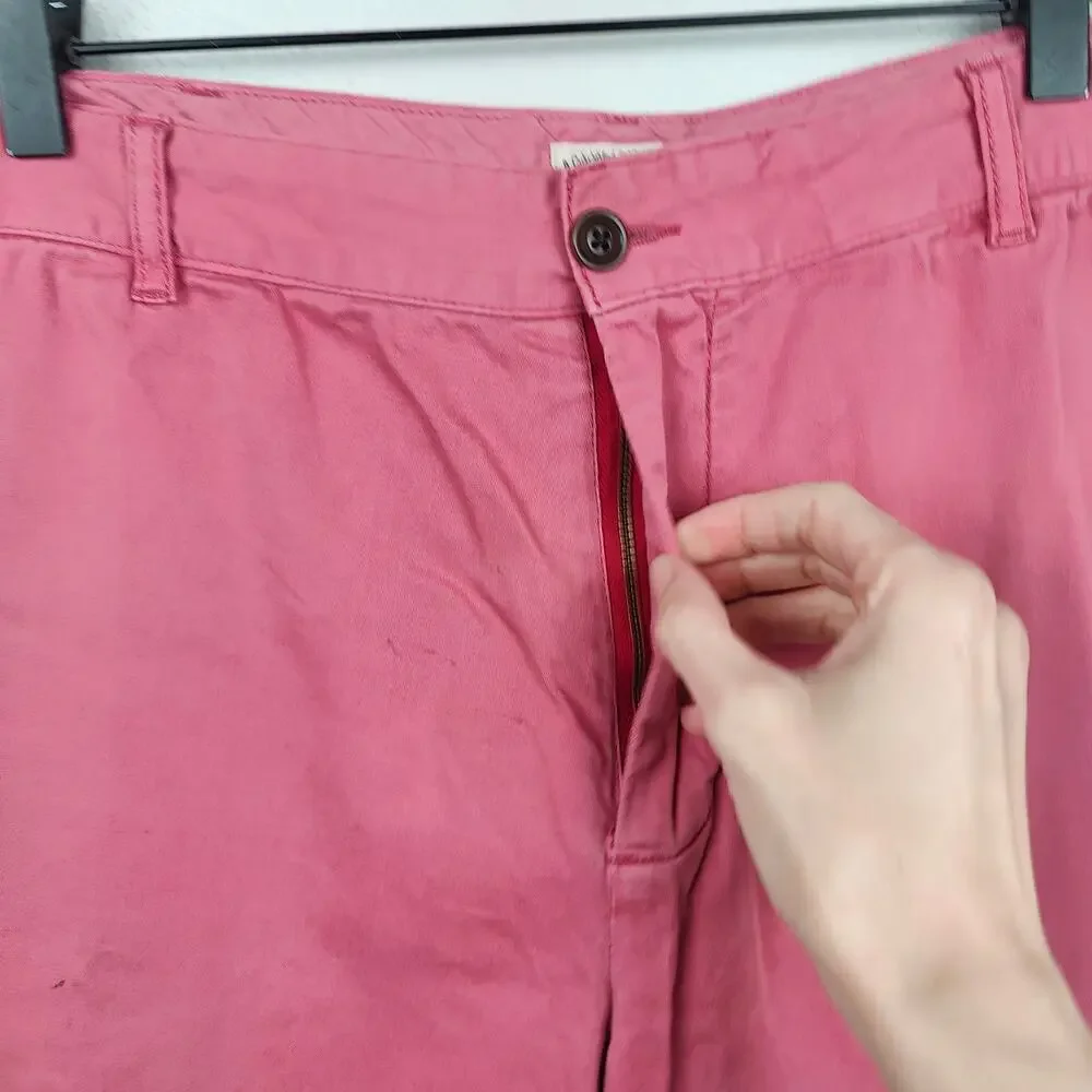 Faherty Chino Shorts Mens‎ 36 Coral Pink Cotton Stretch 9